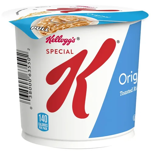 Vista 10 de Kellogg's Special K, Cereal de desayuno en taza, original, tamaño a granel, 12 unidades (paquete de 2, bandejas de 7.5 onzas)