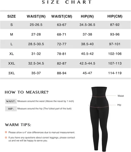 Vista 6 de FeelinGirl High Waisted Leggings Tummy Control for Women Corset Waist Trainer Thigh Slimming Compression Yoga Pants