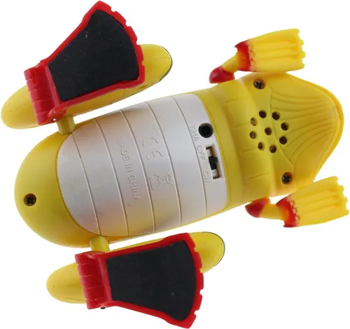 Vista 3 de Tipmant Sensor De Luz De Control Remoto Rana RC Simulación De Juguete Animal Falso Con Linternas Rojas - Amarillo