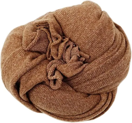 Vista 2 de Conjunto de accesorios de fotografía para bebés recién nacidos sombrero y rebozo ondulado largo para fotografías de niños y niñas