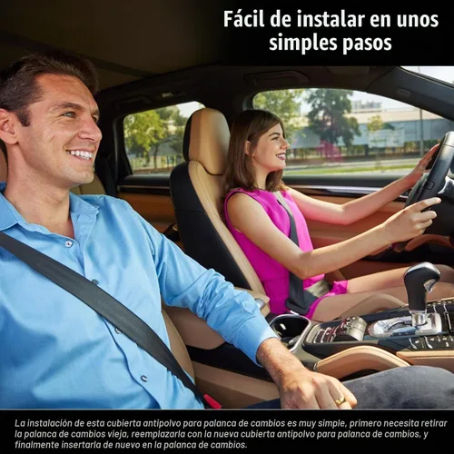 Vista 5 de Funda para Polvo de Palanca de Cambio de Coche, Funda para Botón de Cambio, Funda de Tela Hiper Fabricada para Palanca de Cambio Manual/Automática