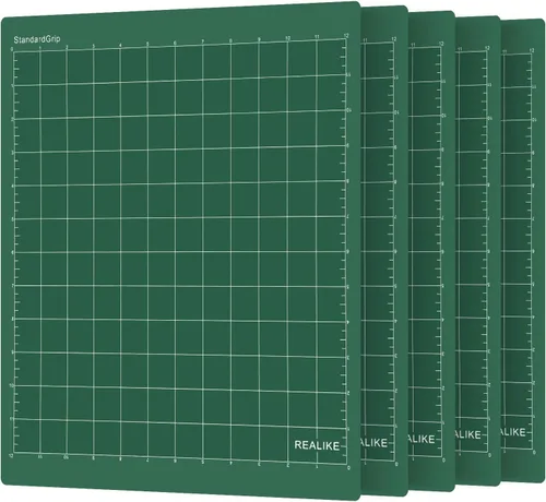 Vista 16 de REALIKE - Alfombrilla de corte LightGrip de 12 x 12 pulgadas compatible con Cricut Maker 3/Maker 4/Maker/Explore 3/4/Air 2/Air/One (3 alfombrillas)