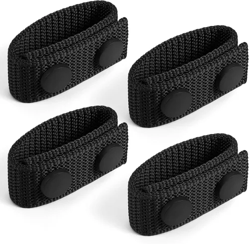 Vista 9 de FRTKK Cinturón de servicio con broches dobles para cinturón de 2¼ pulgadas de ancho, cinturón táctico de seguridad, accesorios de equipo militar