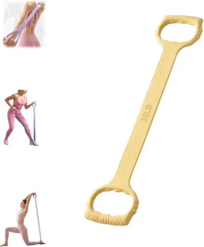 Vista 8 de Figura 8 Banda de resistencia de fitness, Figura 8 bandas de ejercicio para mujeres y hombres, 8 bandas de goma de resistencia en forma de brazos