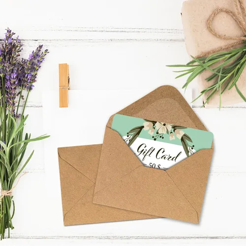 Vista 3 de MATICAN Mini sobres de papel kraft marrón – 100 unidades, 4 x 2.7 pulgadas, perfectos para tarjetas de regalo, bodas, negocios, cumpleaños