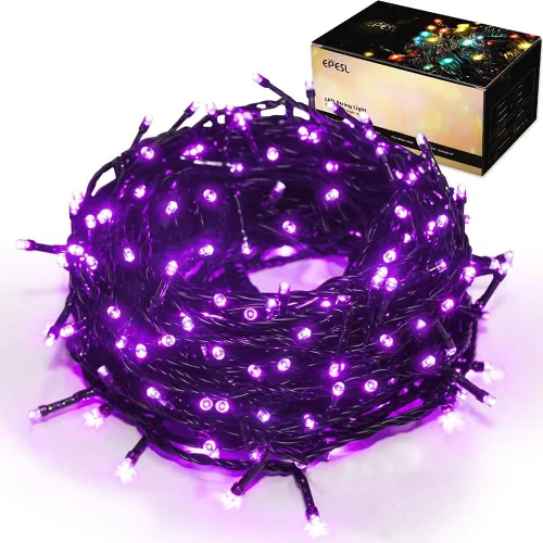 Vista 8 de Guirnalda de luces para decoración de Navidad, 82.0 ft, 220 LED, 8 modos, función de extremo a extremo, extensible, enchufable, impermeable