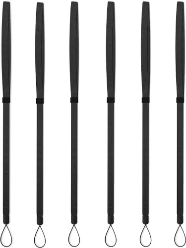 Vista 4 de AMUU Paquete de 6 cordones trenzados planos ajustables, para walkie-talkie, crucero, llaves, bolígrafo, teléfono, soporte para tarjetas