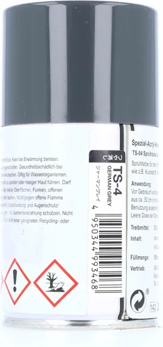Vista 3 de Spray Laca TS-4 Gris Alemán - 3.4 fl oz Lata de Spray 85004