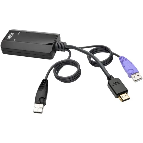 Vista 8 de TRIPP LITE Unidad de interfaz de servidor USB de conmutador KVM HD15 USB RJ45, paquete de 8 (B078-101-USB-8)