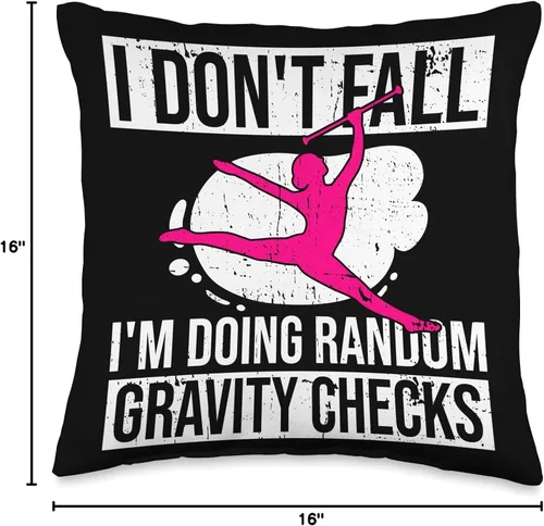 Vista 4 de Baton Twirling & Majorette Dance Designs Twirling Recitals Design for Baton Twirler and Majorette Throw Pillow, 16 x 16 pulgadas, multicolor