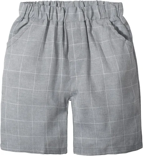 Vista 8 de Conjunto de ropa de verano para niño chaleco shorts camisa y moño traje formal de 4 piezas