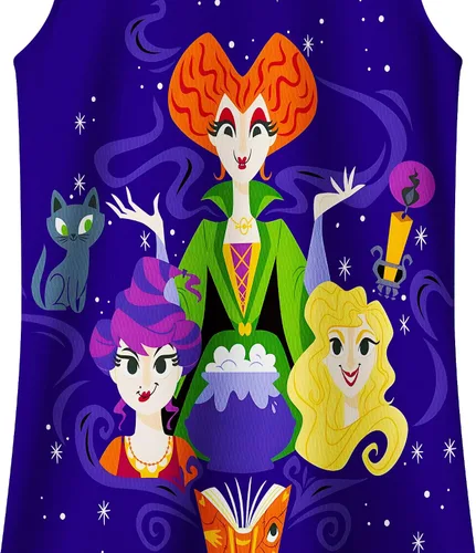 Vista 3 de BEAUTY CUTJE Camisa de Hocus Pocus para niños disfraz de hermanas Sanderson vestido de Winifred Sarah Mary suministros de fiesta para niñas de 4 a