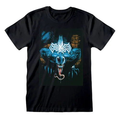 Vista 2 de Camiseta de Manga Corta Marvel Wall Lurker Negro Unisex