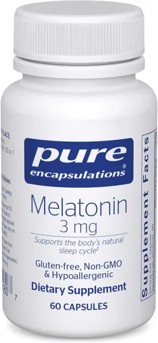 Vista 8 de Pure Encapsulations Melatonina 3 mg - Suplemento antioxidante para apoyar el sueño natural y el alivio de la falta de sueño ocasional - para apoyo