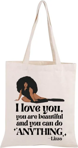 Vista 4 de BLUPARK Singer Merch Cantante Tour Especial Regalo Tour Especial Lona Tote Bag Afirmaciones Positivas Regalo Cantante Tote