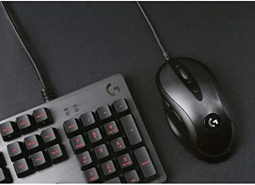 Vista 8 de Logitech G MX518 Gaming Mouse Hero 25K Sensor, 25,600 DPI, procesador ARM, 8 botones programables - NegroGris