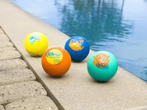 Vista 4 de Wahu - Pelota de agua 100% impermeable, pelota de saltar para piscina, bola de salto de 3.5 pulgadas para piscina y playa, salta más de 75 pies