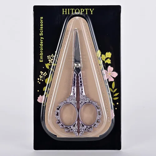 Vista 4 de Sewing Embroidery Scissors, 4.5’’ Sharp Crochet Shears with Cover All Purpose Tip Scissor, for Craft, Crochet, Cross Stitch, Needlework, Artwork