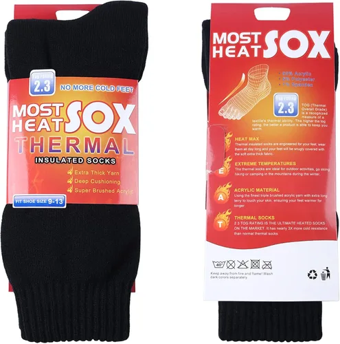 Vista 2 de Thermal Socks for Men - Winter Warm Socks Mens Womens for Cold Weather, Extreme Temperatures