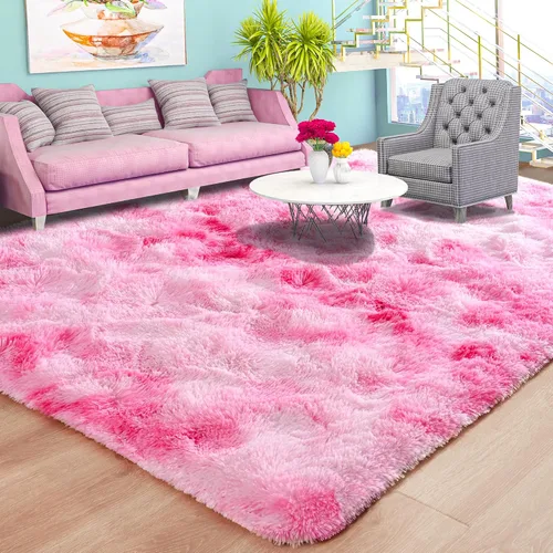 Vista 53 de Foxmas Alfombras de Área Suaves y Esponjosas para Dormitorio, Habitación de los Niños, Alfombra de Guardería de Felpa Peluda, Alfombras Peludas