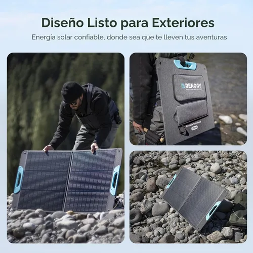 Vista 7 de RENOGY REGO - Panel solar portátil de 100 W, plegable