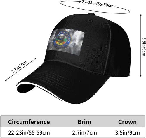Vista 6 de Amarillo Texas Seal Baseball Cap for Men Women Hats Adjustable Outdoor Trucker Hat