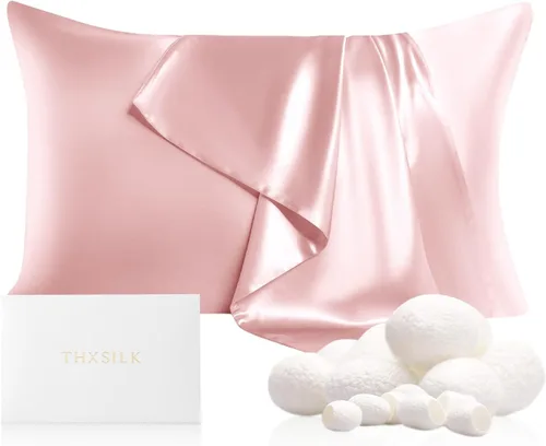 Vista 51 de THXSILK Funda de almohada 100% seda de morera para la salud del cabello y la piel, funda de almohada suave y lisa de 22 momme con cremallera oculta