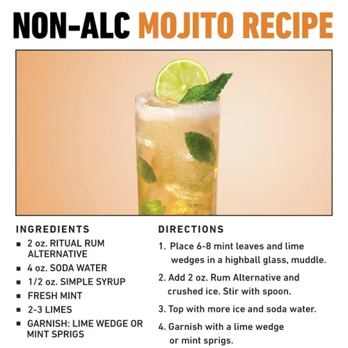 Vista 8 de RITUAL Zero Proof Ron & Aperitif Alternativas Bebidas espirituosas sin alcohol galardonadas 25.4 onzas líquidas cada uno Bajo y sin calorías