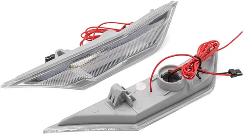 Vista 6 de Luces LED de posición laterales de 10ª generación para Honda Civic Sedan Coupe Hatchback Switchback de 2016-2021 Ámbar/Blanco Señal de giro