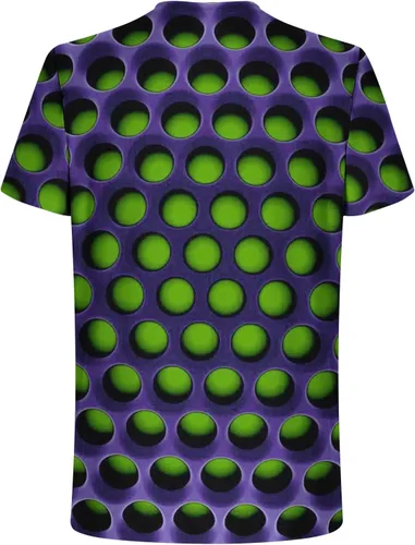 Vista 3 de Camisetas de verano para hombre, casual, elegante, manga corta, neón, abstracto, 3D, impresión, camiseta de trabajo, novedad, ropa gráfica 2023