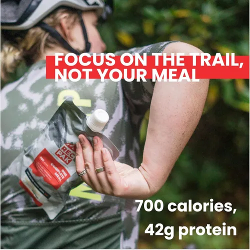 Vista 4 de RecPak 700 cales, 1.48 onzas de proteína, nutrición completa para atletas de campo Comida líquida ligera sin cocinar para montañismo, mochilero