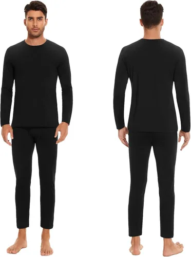 Vista 2 de SIMIYA Thermal Underwear Set for Men Long Johns with Fleece Lined