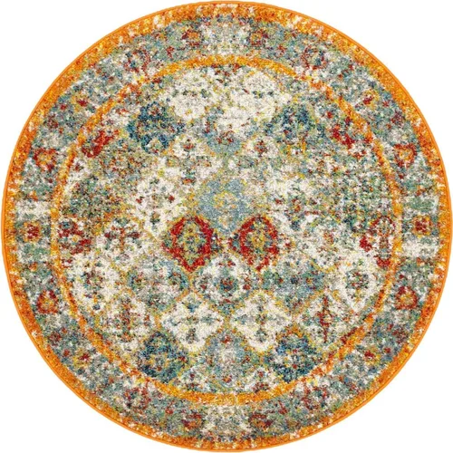 Vista 12 de Unique Loom - Alfombra estilo tradicional de Rosso Collection, Polipropileno, Beige/anaranjado