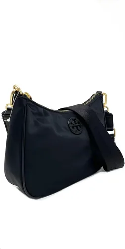 Vista 3 de Tory Burch Mini Hobo de Nylon Web en Negro, Negro