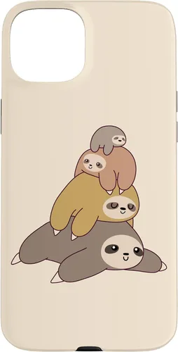 Vista 9 de Sloth Stack Cartoon Graphic Design Cute Doodle Phone Case for iPhone 17
