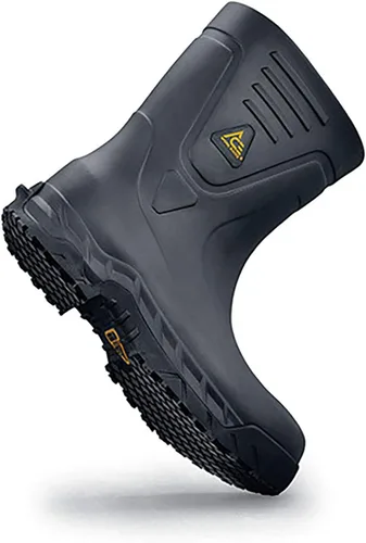Vista 8 de Shoes for Crews Bullfrog Pro II, Men's, Women's, Unisex Composite Toe (CT) Work Boots, Slip Resistant, Water Resistant, Black