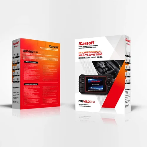 Vista 2 de iCarsoft CR V2.0 Herramienta de escaneo de diagnóstico para vehículos multimarca (10-19 opciones de vehículos) + restablecimiento de aceite + EPB +