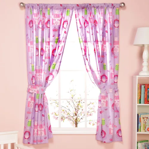 Vista 12 de Cortinas de sirena para dormitorio de niñas con caballitos de mar y estrella de mar; 4 cortinas temáticas de sirena para niños con 2 paneles de 82 x