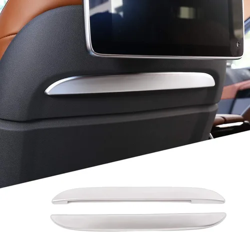 Vista 9 de Tiras de decoración de respaldo de asiento delantero ABS para BMW X5 G05 X7 G07 2019 (estilo de fibra de carbono)