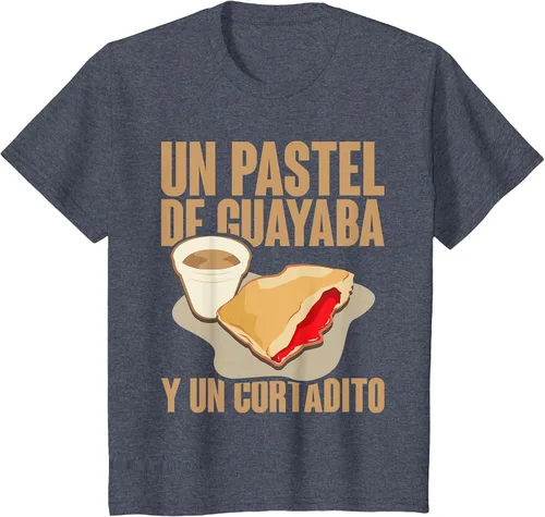 Vista 32 de Funny Cuban Coffee Guayaba Guava Breakfast T Shirt T-Shirt Asphalt Grey
