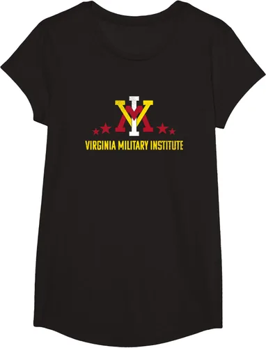 Vista 3 de Virginia Military Institute VMI Keydets Logo Camiseta, Negro