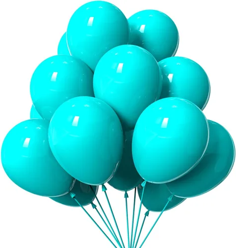 Vista 19 de KBZVNAF Globos negros de látex para fiesta, paquete de 50 globos de helio negro mate de 12 pulgadas para decoración de bodas, graduaciones, baby