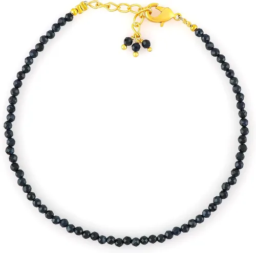 Vista 32 de TGH Pulsera de cuentas naturales con piedras preciosas microfacetadas, joyería para ella, cristales curativos energéticos de piedra natal, cadena