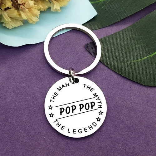 Vista 5 de Vadaka Regalo para el día del padre, divertido llavero de regalo para papá, abuelo, de hija, hijo, hombre, regalo de cumpleaños, joyería