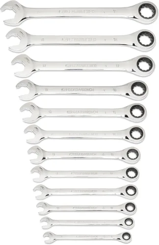 Vista 7 de GEARWRENCH - Juego de 8 piezas de llaves combinadas de trinquete con extremo abierto de 12 puntos SAE - 85599
