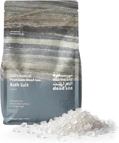 Vista 14 de Sales del Mar Muerto para remojar, relajante baño de sal para rejuvenecimiento corporal, sales minerales naturales, sales de baño gruesas del mar