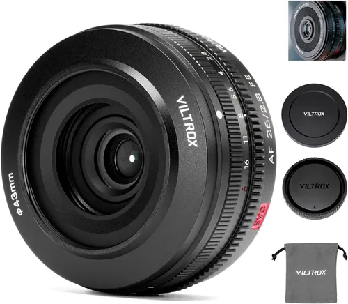 Vista 10 de VILTROX 9mm F2.8 lente E-Mount APS-C para Sony, lente Prime ultra gran angular con enfoque automático para cámaras Sony E-Mount FX30 ZV-E10 ZV-E10II
