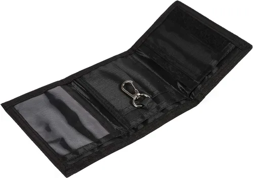 Vista 4 de Cartera de bloqueo de RFID (identificación de frecuencia de radio) de tres partes de lona, para deportes al aire libre, para niños. Cartera