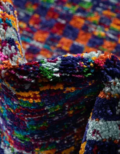 Vista 6 de Unique Loom Calypso Collection - Alfombra rectangular de 2 x 3 pies, color azul y multicolor