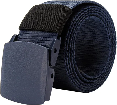 Vista 9 de Cinturón táctico de nylon para hombre con hebilla plástica